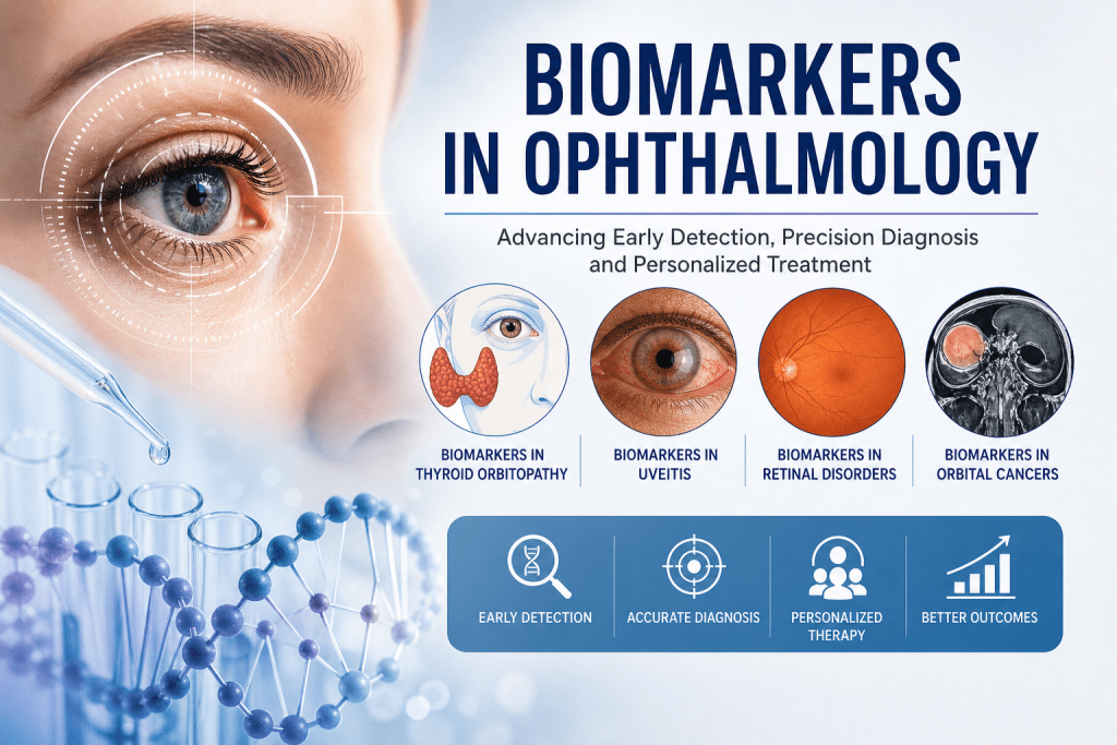 biomarkers in ophthalmology, including biomarkers in orbital cancers, biomarkers in uveitis, and biomarkers in thyroid orbitopathy,